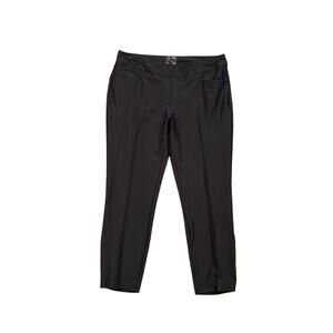Adidas Pants Womens M Medium Black Performance Slit Pockets Pull On Golf Trouser
